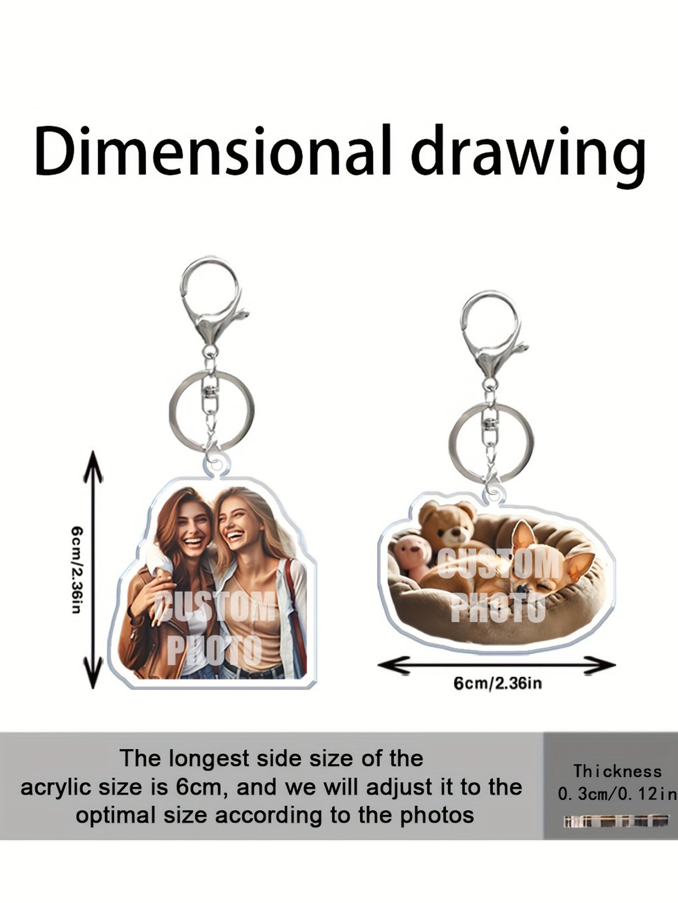 Custom Acrylic Key Chain Pendants